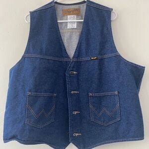 Wrangler Dark Blue Denim Vest